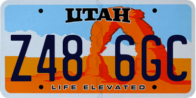 UT license plate Z486GC