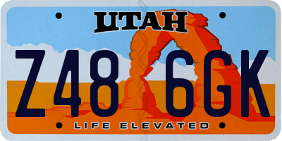 UT license plate Z486GK