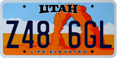 UT license plate Z486GL