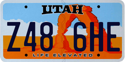 UT license plate Z486HE