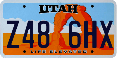 UT license plate Z486HX