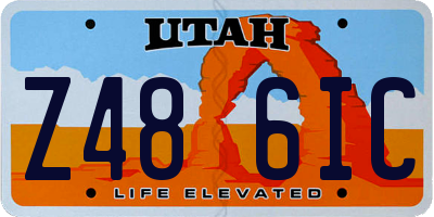 UT license plate Z486IC