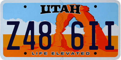 UT license plate Z486II
