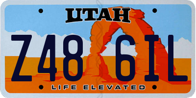 UT license plate Z486IL