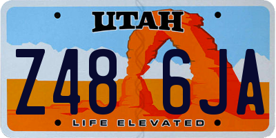 UT license plate Z486JA