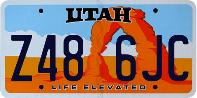 UT license plate Z486JC