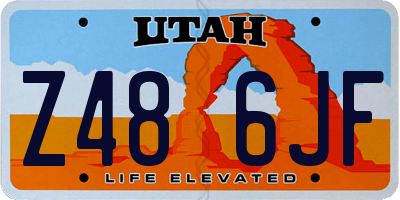 UT license plate Z486JF