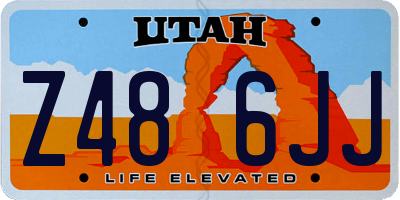 UT license plate Z486JJ