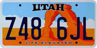 UT license plate Z486JL