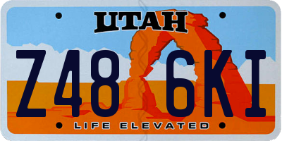 UT license plate Z486KI