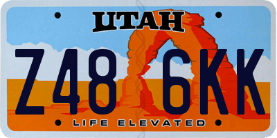 UT license plate Z486KK