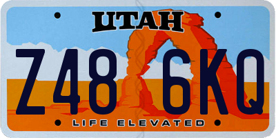 UT license plate Z486KQ