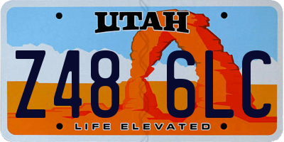 UT license plate Z486LC
