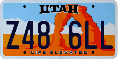 UT license plate Z486LL