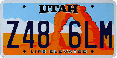 UT license plate Z486LM