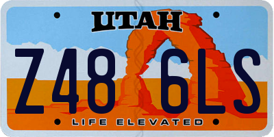 UT license plate Z486LS