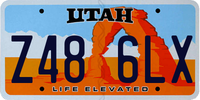 UT license plate Z486LX