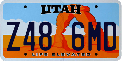 UT license plate Z486MD