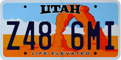UT license plate Z486MI