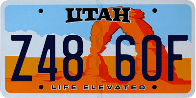 UT license plate Z486OF