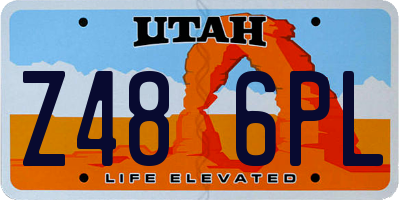 UT license plate Z486PL