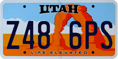 UT license plate Z486PS