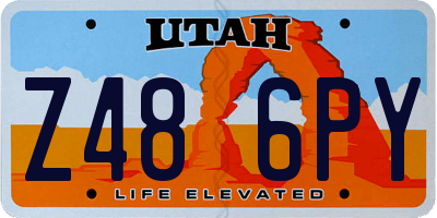 UT license plate Z486PY