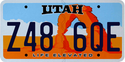 UT license plate Z486QE