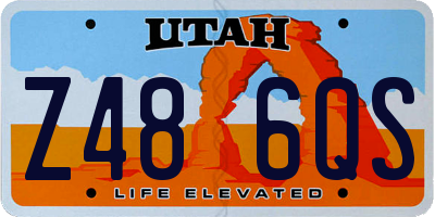 UT license plate Z486QS