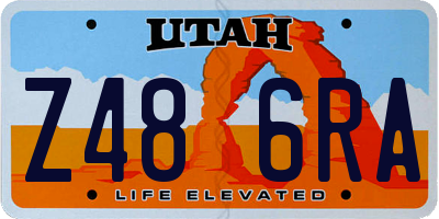 UT license plate Z486RA
