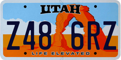 UT license plate Z486RZ