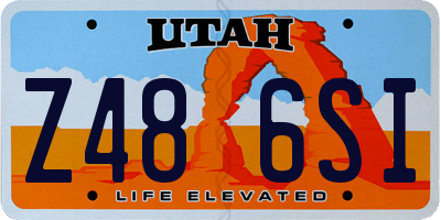 UT license plate Z486SI