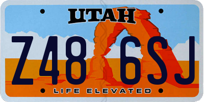 UT license plate Z486SJ