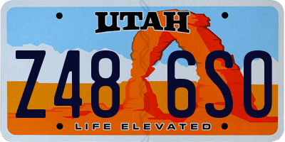 UT license plate Z486SO