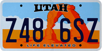 UT license plate Z486SZ