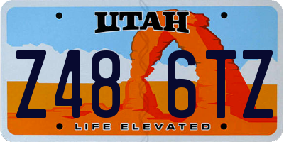 UT license plate Z486TZ