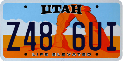 UT license plate Z486UI