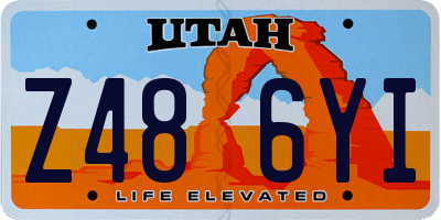 UT license plate Z486YI
