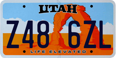 UT license plate Z486ZL