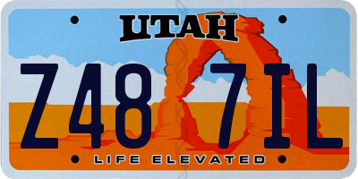 UT license plate Z487IL