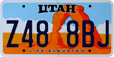 UT license plate Z488BJ