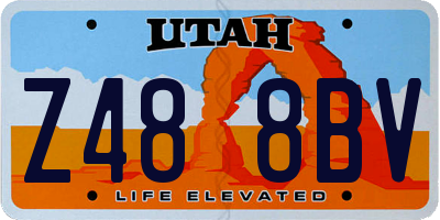 UT license plate Z488BV