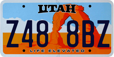 UT license plate Z488BZ