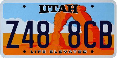 UT license plate Z488CB