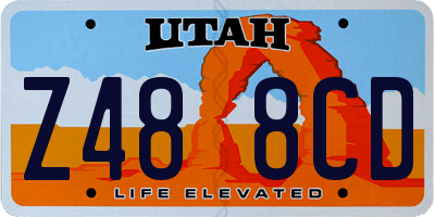 UT license plate Z488CD