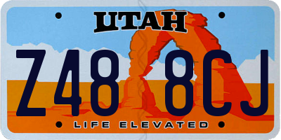 UT license plate Z488CJ