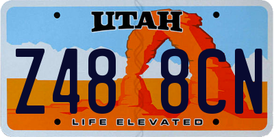 UT license plate Z488CN