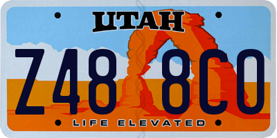 UT license plate Z488CO