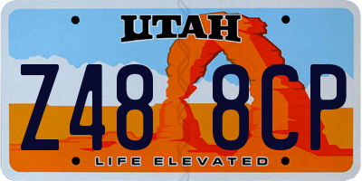 UT license plate Z488CP