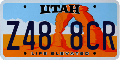 UT license plate Z488CR